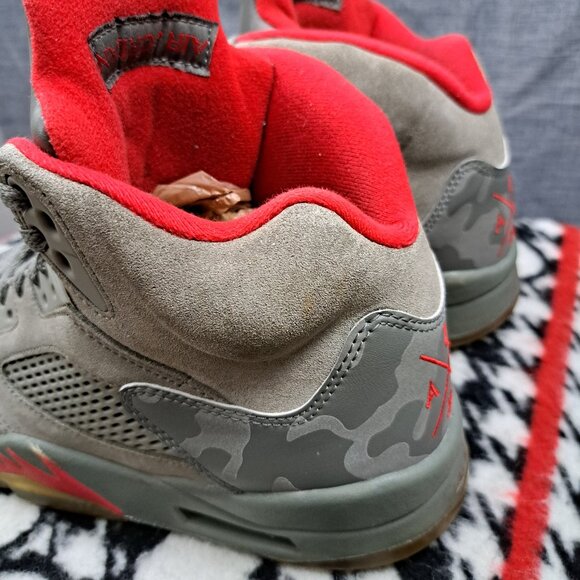 Nike Air Jordan 5 Retro "P51 Camo" (136027-051) Men's Size 9 - Picture 5 of 15